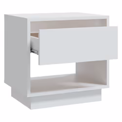 VidaXL 809513 Table de nuit et table de chevet Blanc - Vue supplémentaire 4