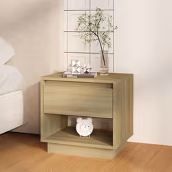 VidaXL 809518 Table de nuit et table de chevet Chêne
