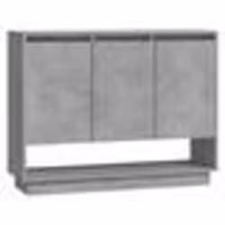 vidaXL Buffet Gris béton 97x31x75 cm Bois d'ingénierie
