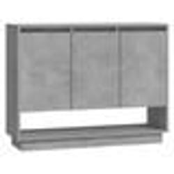 vidaXL Buffet Gris béton 97x31x75 cm Bois d'ingénierie