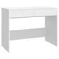 vidaXL Bureau Blanc 101x50x76,5 cm Aggloméré