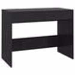vidaXL Bureau Noir 101x50x76,5 cm Bois d'ingénierie