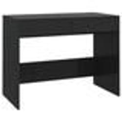 vidaXL Bureau Noir 101x50x76,5 cm Bois d'ingénierie