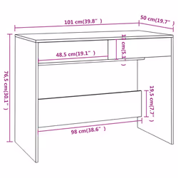 VidaXL 809560 bureau - Vue supplémentaire 8