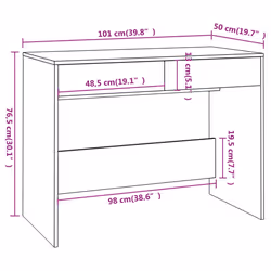 VidaXL 809561 bureau - Vue supplémentaire 8