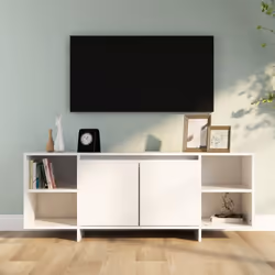 Ce meuble TV est destiné à être le point central de votre espace de vie. Le buffet présente une construction stable et durabl ...