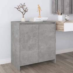 Buffet Gris béton 70x41x75 cm Bois d'ingénierie Vidaxl