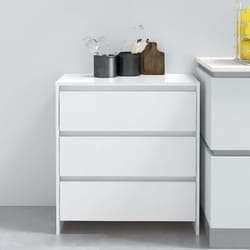 Vidaxl - Buffet Blanc brillant 70x41x75 cm Bois d'ingénierie
