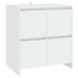vidaXL Buffet Blanc 70x41x75 cm Bois d'ingénierie