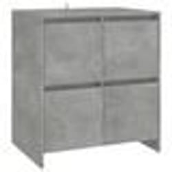 vidaXL Buffet Gris béton 70x41x75 cm Bois d'ingénierie