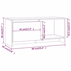 VidaXL 809786 Support TV et centre de divertissement - Vue supplémentaire 8