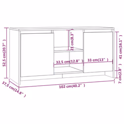 VidaXL 809794 Support TV et centre de divertissement - Vue supplémentaire 8