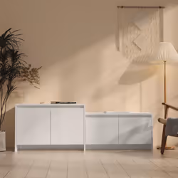 VidaXL 809815, Blanc, Bois, Bois, 1465 mm, 350 mm, 500 mm