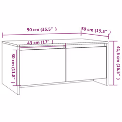 VidaXL 809818 Table à café, latérale et de salon - Vue supplémentaire 4