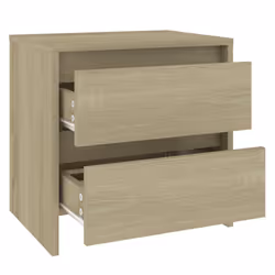VidaXL 809851 Table de nuit et table de chevet Chêne - Vue supplémentaire 4