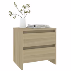 VidaXL 809851 Table de nuit et table de chevet Chêne - Vue supplémentaire 6