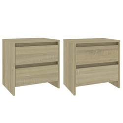 VidaXL 809852 Table de nuit et table de chevet Chêne