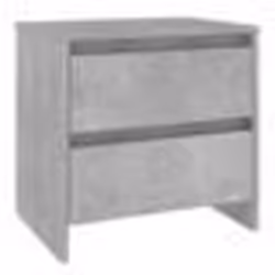 vidaXL Table de chevet gris béton 45x34,5x44,5 cm bois d’ingénierie - TU