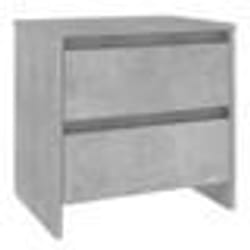 vidaXL Table de chevet gris béton 45x34,5x44,5 cm bois d’ingénierie - TU