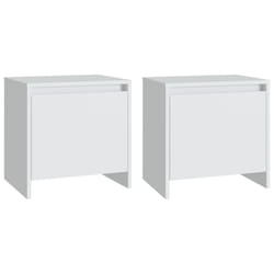 VidaXL 809863 Table de nuit et table de chevet Blanc