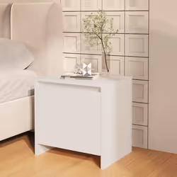 VidaXL 809863 Table de nuit et table de chevet Blanc