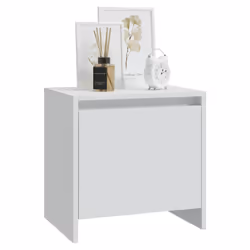 VidaXL 809863 Table de nuit et table de chevet Blanc - Vue supplémentaire 4