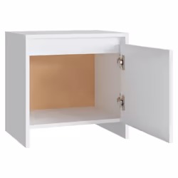 VidaXL 809863 Table de nuit et table de chevet Blanc - Vue supplémentaire 7