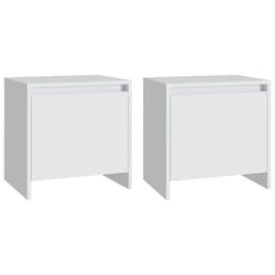 VidaXL 809864 Table de nuit et table de chevet Blanc