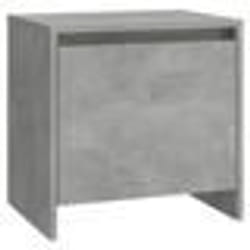 vidaXL Table de chevet gris béton 45x34x44,5 cm bois d'ingénierie - TU