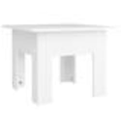 vidaXL Table basse blanc 55x55x42 cm bois d'ingénierie - TU