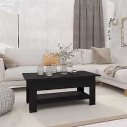 Cette table basse moderne présente un design simple mais élégant qui s'adapte à tous les décors. La table d'appoint est fabri ...