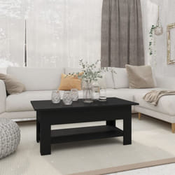 Vidaxl - Table basse noir 102x55x42 cm bois d'ingénierie