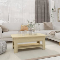 vidaXL Table basse chêne sonoma 102x55x42 cm bois d'ingénierie - TU