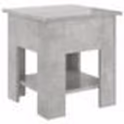 vidaXL Table basse gris béton 40x40x42 cm bois d'ingénierie - TU