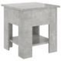vidaXL Table basse gris béton 40x40x42 cm bois d'ingénierie - TU