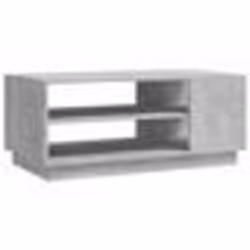 vidaXL Table basse gris béton 102x55x43 cm bois d'ingénierie - TU