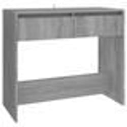 vidaXL Table console sonoma gris 89x41x76,5 cm bois d'ingénierie - TU