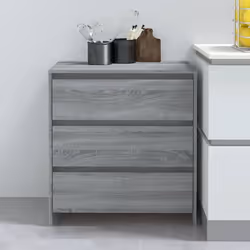 Ce buffet simple, doté d'un design minimaliste, est un supplément pratique mais également décoratif à votre maison. Avec 3 ti ...