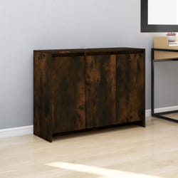 Vidaxl - Buffet Chêne fumé 102x33x75 cm Bois d'ingénierie