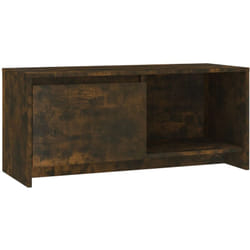 Vidaxl - Meuble tv Chêne fumé 90x35x40 cm Bois d'ingénierie