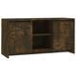 vidaXL Meuble TV Chêne fumé 102x37,5x52,5 cm Bois d'ingénierie