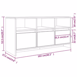 VidaXL 813023 Support TV et centre de divertissement - Vue supplémentaire 8