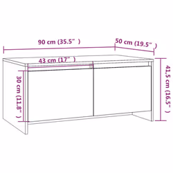 VidaXL 813031 Table à café, latérale et de salon - Vue supplémentaire 8