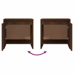VidaXL 813044 Table de nuit et table de chevet Chêne - Vue supplémentaire 8