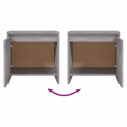 VidaXL 813046 Table de nuit et table de chevet Chêne - Vue supplémentaire 8