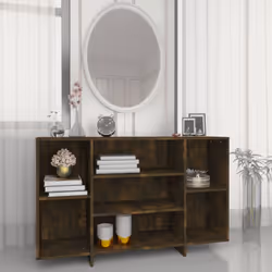 Ce buffet incontournable avec étagères présente un design simple et moderne, ce qui en fait un excellent complément à la déco ...