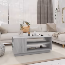 Cette table basse au design moderne est un meuble pratique pour votre espace de vie. La construction de ce bout de canapé ass ...