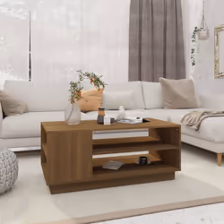 Cette table basse au design moderne est un meuble pratique pour votre espace de vie. La construction de ce bout de canapé ass ...
