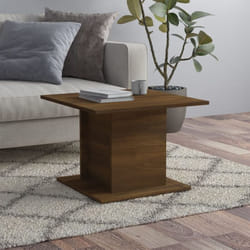 vidaXL Table basse chêne marron 55,5x55,5x40 cm bois d'ingénierie - TU