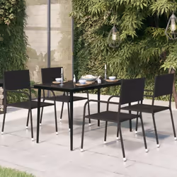 Cette table de salle à manger minimaliste en acier et verre sera un supplément classique à votre jardin, balcon et patio. Cet ...